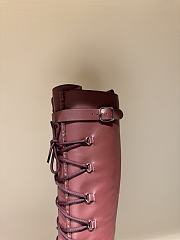 HERMES | classic boots in burgundy - 4