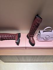 HERMES | classic boots in burgundy - 3