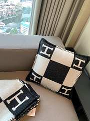HERMES | Blanket & Pillow In Black - 5