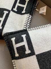 HERMES | Blanket & Pillow In Black - 4