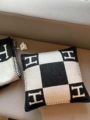 HERMES | Blanket & Pillow In Black - 3