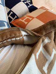 HERMES | Blanket & Pillow In Brown - 6