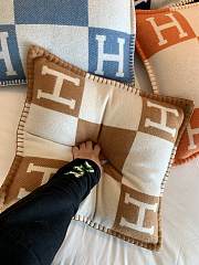 HERMES | Blanket & Pillow In Brown - 2