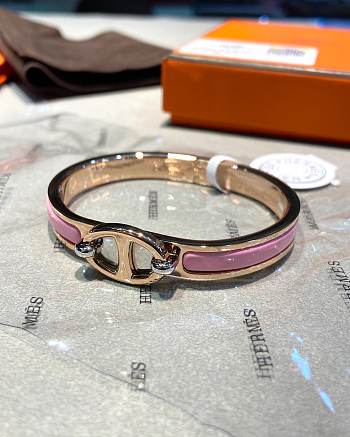 Hermès Mini Clic Chaine D'Ancre Bracelet Pink