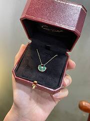 Cartier Malachite amulet necklace green - 4