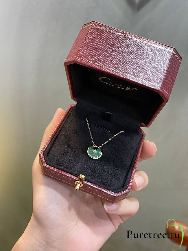 Cartier Malachite amulet necklace green - 1