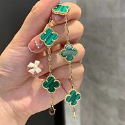 VCA Malachite five-flower bracelet green - 6