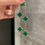 VCA Malachite five-flower bracelet green - 4