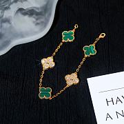 VCA malachite and diamond-embellished five-color bracelet green - 6