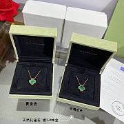 VCA Four-Leaf Clover Malachite Necklace Green - 4