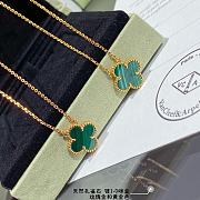 VCA Four-Leaf Clover Malachite Necklace Green - 2
