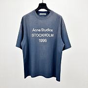 Acne Studios T-Shirt In Dark Blue - 1