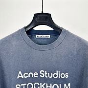 Acne Studios T-Shirt In Dark Blue - 3