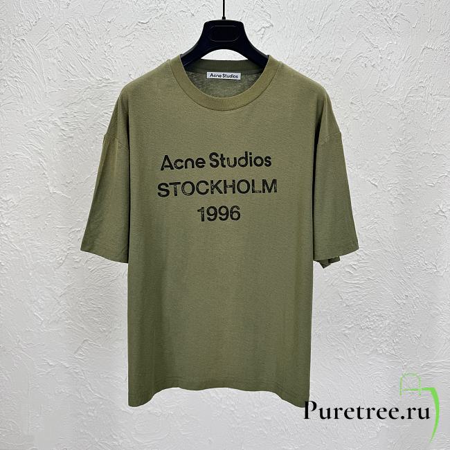 Acne Studios T-Shirt In Green - 1