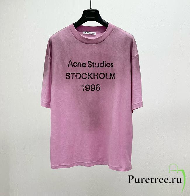 Acne Studios T-Shirt In Pink - 1