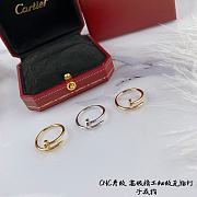 Cartier Miniature nail ring in gold/rose gold/silver - 5