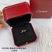 Cartier Miniature nail ring in gold/rose gold/silver - 2