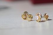 Cartier Trinity solitaire diamond stud earrings - 4