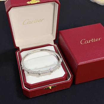 Cartier diamond bracelets silver 