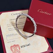 Cartier diamond bracelets silver  - 6