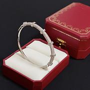 Cartier diamond bracelets silver  - 3