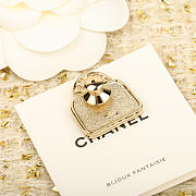 Chanel Scented Bag Brooch Earrings - 4