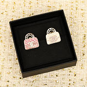 Chanel Scented Bag Brooch Earrings - 3