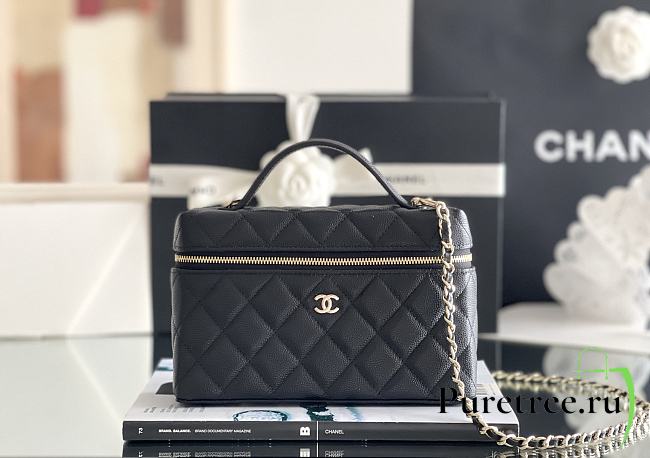 Chanel 25 Logo LP Lunch Box Bag - 1