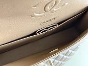 Chanel Classic Flap Bag Carviar Leather In Dark beige Size 25.5 cm - 6