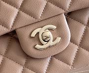 Chanel Classic Flap Bag Carviar Leather In Dark beige Size 25.5 cm - 4