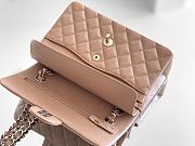 Chanel Classic Flap Bag Carviar Leather In Dark beige Size 23 cm - 6