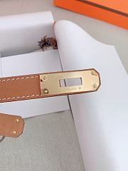 Hermes Epsom calfskin belt brown 1.8 cm - 6