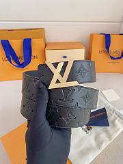 Louis Vuitton modern Taurillon leather in black 4 cm - 1