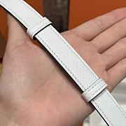 Hermes Epsom calfskin belt white 1.8 cm - 3
