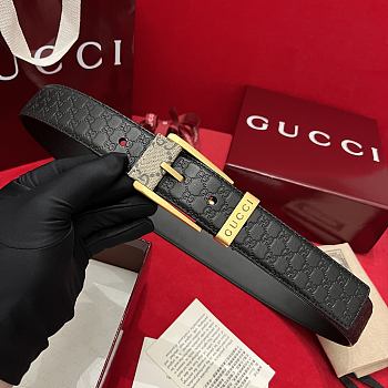 Gucci Classic Pin Buckle Belt In Black 3.5 cm