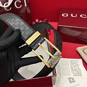 Gucci Classic Pin Buckle Belt In Black 3.5 cm - 2