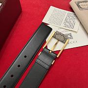 Gucci Smooth Leather Classic Pin Buckle Belt 3.5 cm - 6