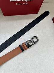 Ferragamo Belt In Silver/Gold Buckle 34mm Brown - 2