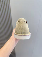 Prada 2025 bleached suede loafers in beige - 6