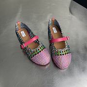 Alaia color-blocked woven shoes 01 - 3
