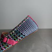 Alaia color-blocked woven shoes 01 - 2