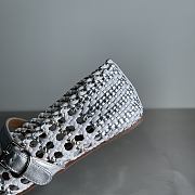 Alaia color-blocked woven shoes 03 - 5