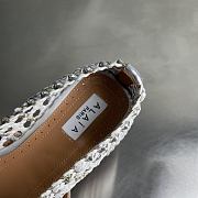 Alaia color-blocked woven shoes 03 - 3
