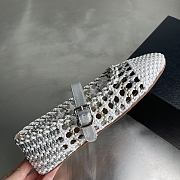 Alaia color-blocked woven shoes 03 - 2