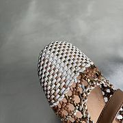 Alaia color-blocked woven shoes 04 - 6