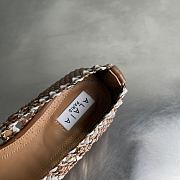 Alaia color-blocked woven shoes 04 - 4