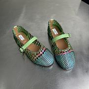 Alaia color-blocked woven shoes 06 - 1