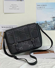 GUCCI | GG jumbo medium messeger bag in black - 1