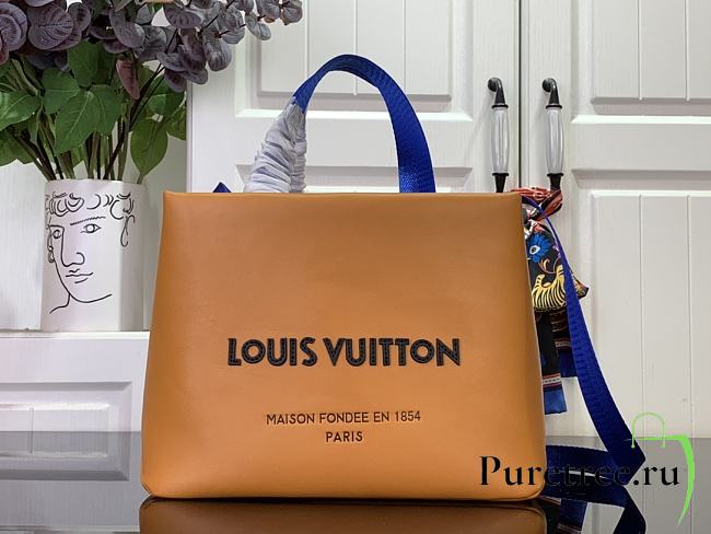 LOUIS VUITTON | Mini Shopper Tote Cowhide leather Saffron M15237 - 1