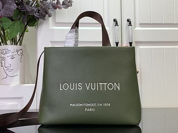 LOUIS VUITTON | Mini Shopper Tote Cowhide leather Khaki M15238